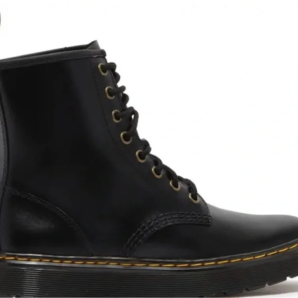 Dr. Martens Zavala Black Lace-Up Boots Women’s 7 EU 38 NEW - Picture 3 of 7